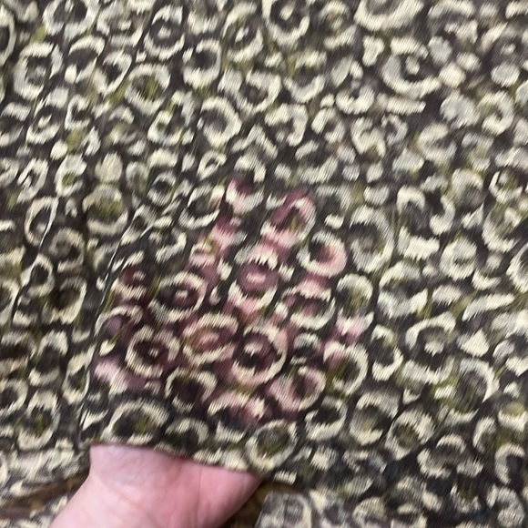 Pilcro Anthropologie Boxy Heritage Cheetah Print Light Burnout Top - Picture 8 of 9